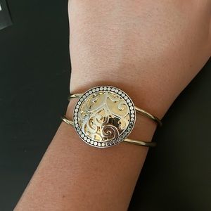 Gold and Silver Clasp Cuff